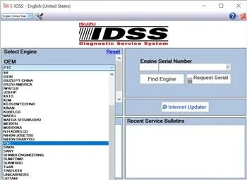 Isuzu diagnostikas pakalpojumu sistēma E-idss 2022